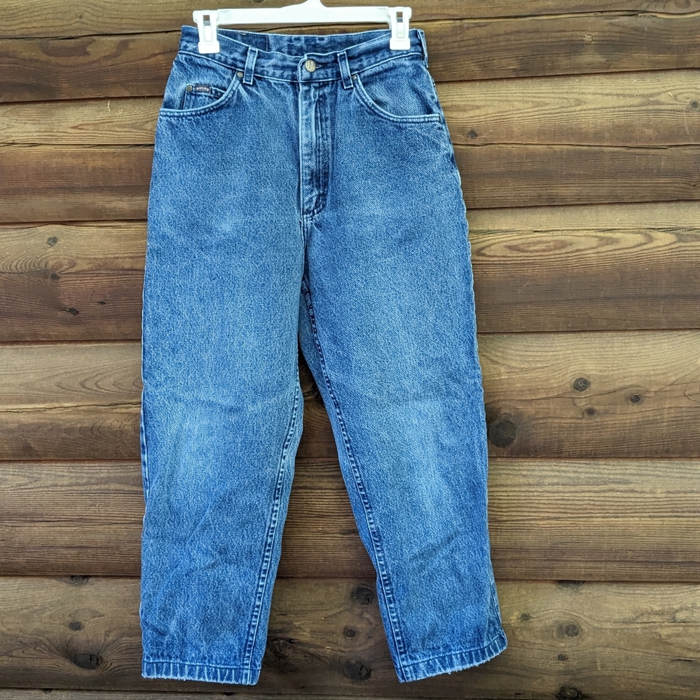 Denim Riders Vintage Woman's High Waisted Straight Leg Jeans, Size 2